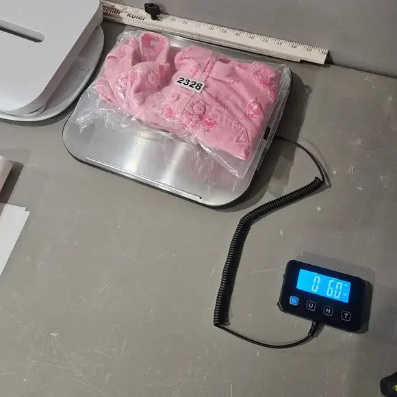 Vintage Oshkosh Bgosh Pink Corduroy Floral Overalls Size 12 Month - Picture 7 of 7